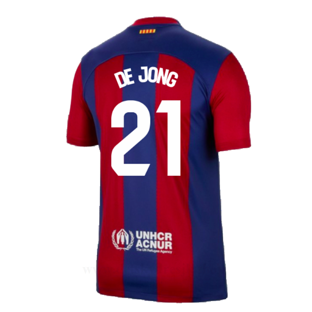 Levné Fotbalové Dresy FC Barcelona 2023-24 DE JONG #21 Domácí