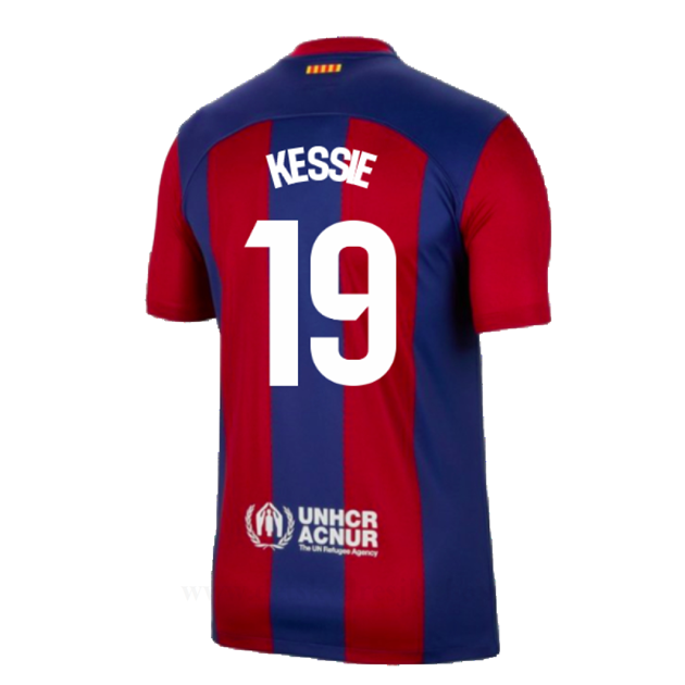 Levné Fotbalové Dresy FC Barcelona 2023-24 KESSIE #19 Domácí