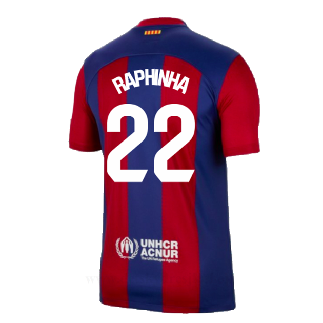 Levné Fotbalové Dresy FC Barcelona 2023-24 RAPHINHA #22 Domácí