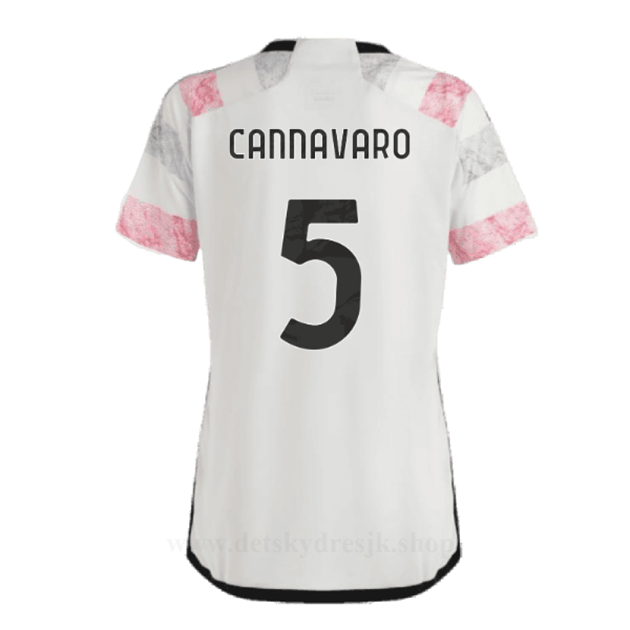 Levné Fotbalové Dresy Juventus 2023-24 Dámské CANNAVARO #5 Venkovní