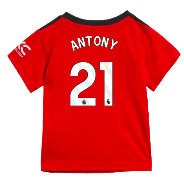 Levné Fotbalové Dresy Manchester United 2023-24 Dětské ANTONY #21 Domácí